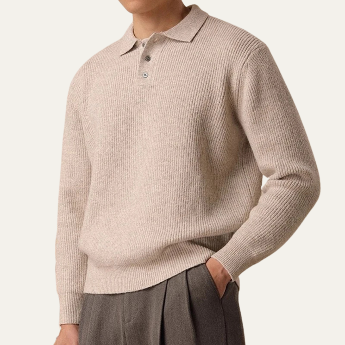 VogeLuxe | Men’s Sherpa-Lined Quarter-Zip Sweatshirt 3