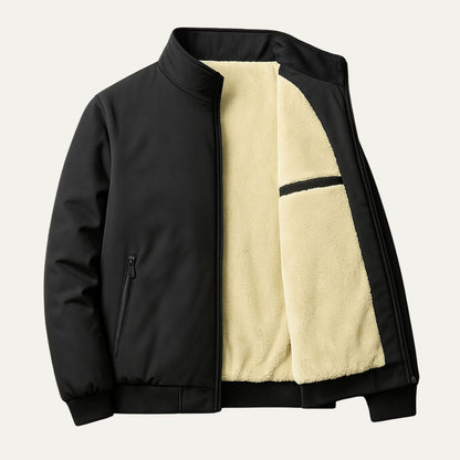 VogeLuxe | Men’s Sherpa Lined Bomber Jacket 3