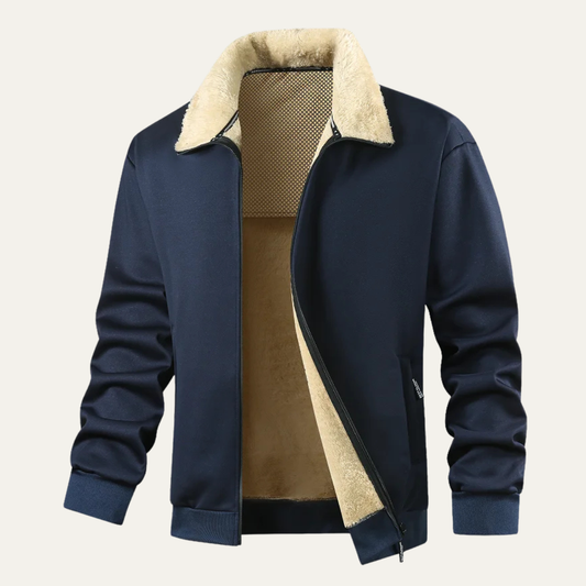 VogeLuxe | Men’s Sherpa Lined Smooth Shell Jacket 0