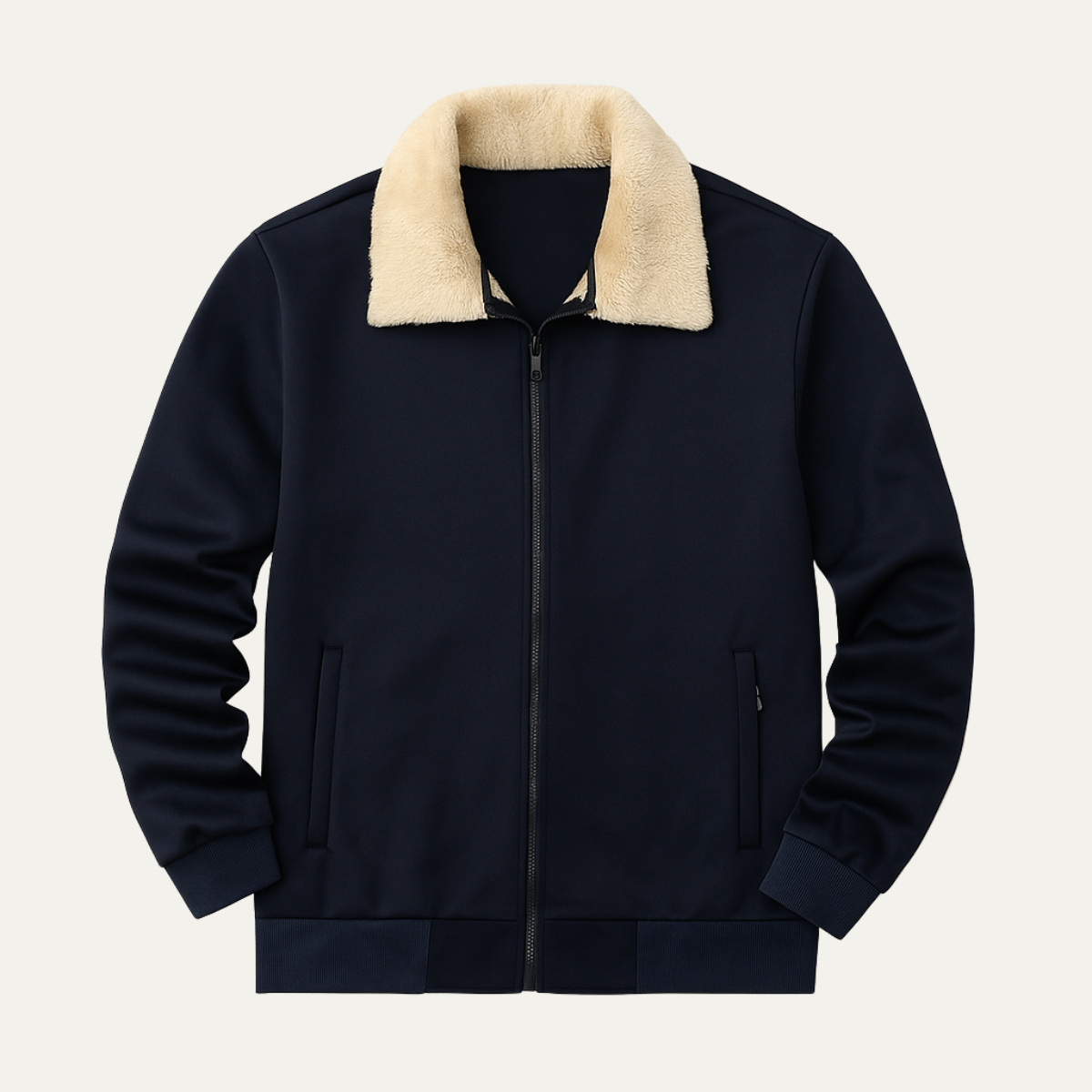 VogeLuxe | Men’s Sherpa Lined Smooth Shell Jacket 1