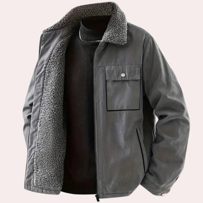 VogeLuxe | Men’s Sherpa Lined Work Jacket 3