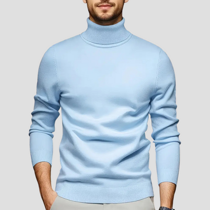 VogeLuxe | Men’s Sleek Fitted Turtleneck Sweater 0
