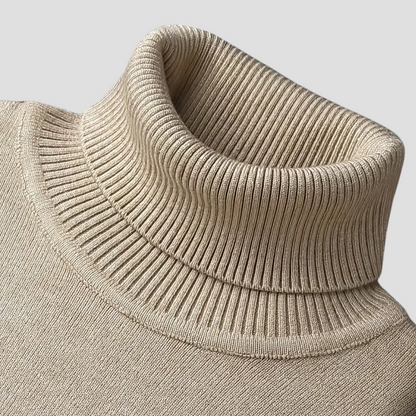 VogeLuxe | Men’s Sleek Fitted Turtleneck Sweater 8