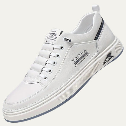 VogeLuxe | Men’s Sleek Leather Accent Sneakers 3