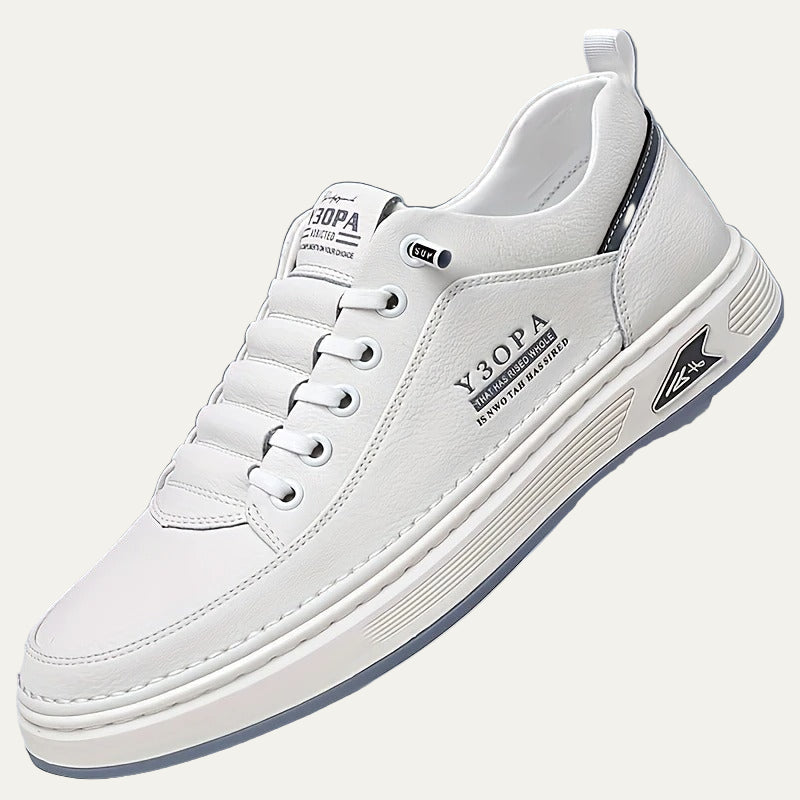 VogeLuxe | Men’s Sleek Leather Accent Sneakers 4