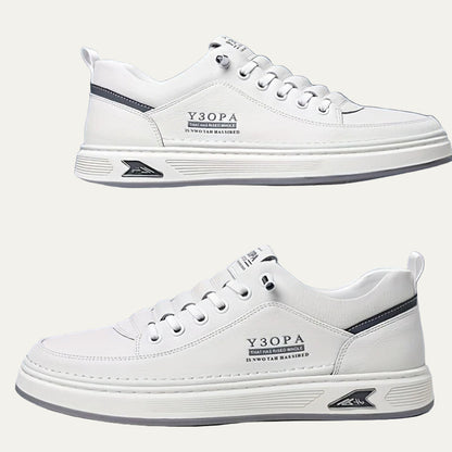 VogeLuxe | Men’s Sleek Leather Accent Sneakers 5