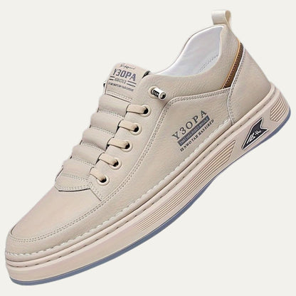 VogeLuxe | Men’s Sleek Leather Accent Sneakers 6