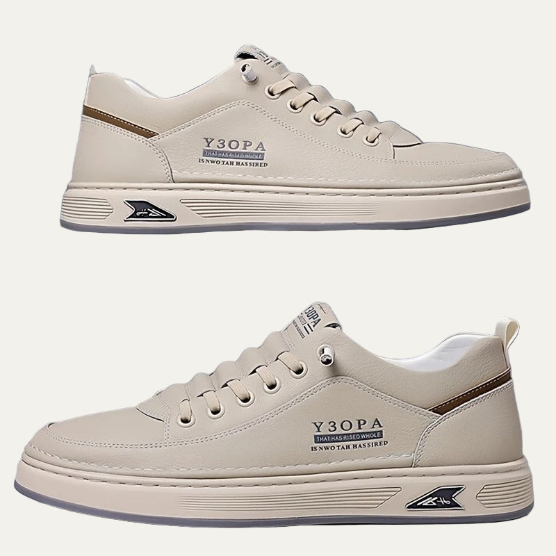 VogeLuxe | Men’s Sleek Leather Accent Sneakers 7