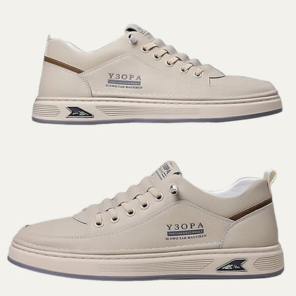 VogeLuxe | Men’s Sleek Leather Accent Sneakers 7