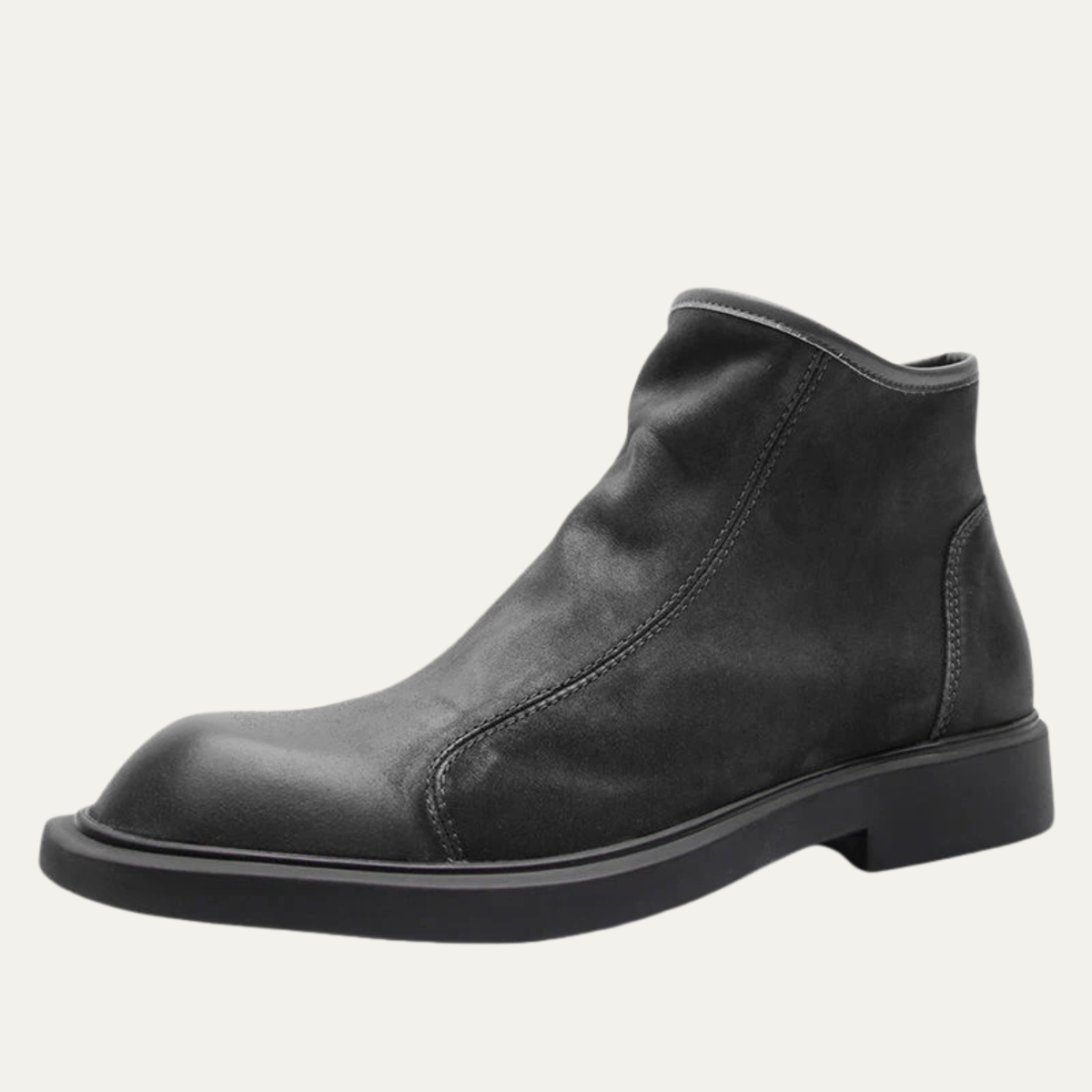 VogeLuxe | Men’s Sleek Leather Ankle Boots 0