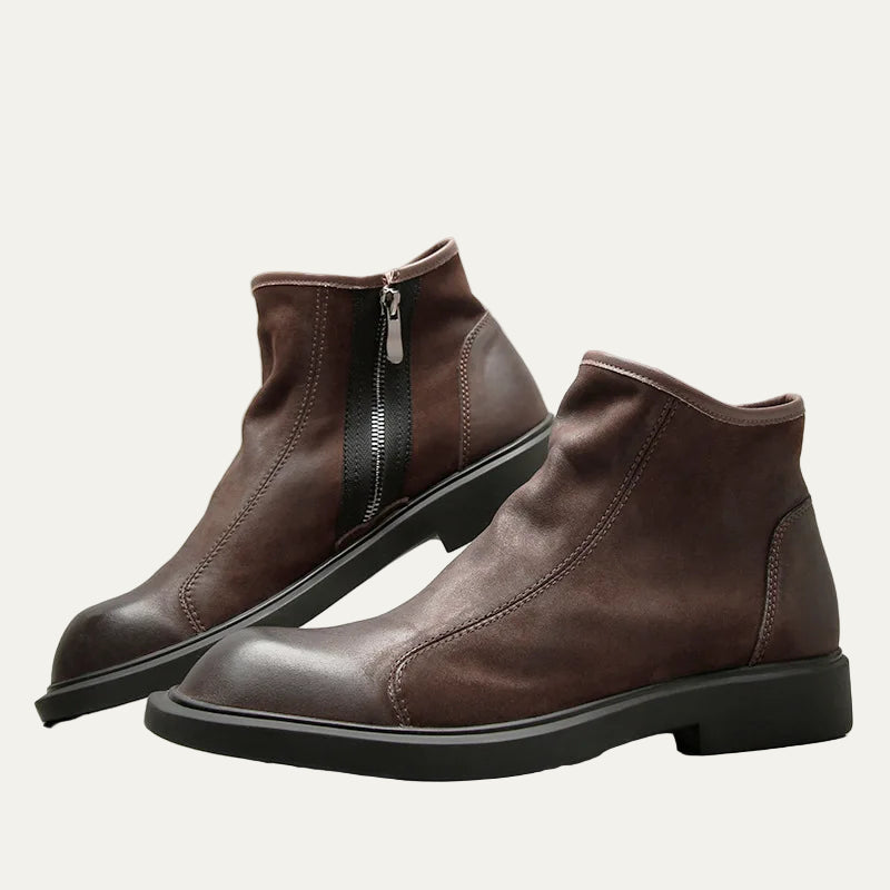 VogeLuxe | Men’s Sleek Leather Ankle Boots 3