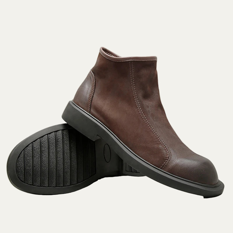 VogeLuxe | Men’s Sleek Leather Ankle Boots 5