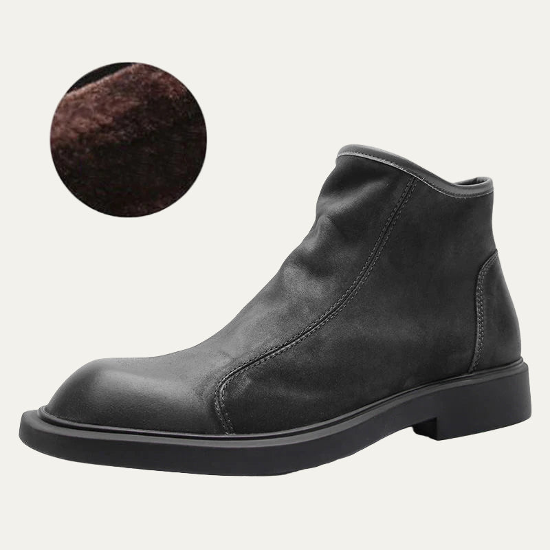 VogeLuxe | Men’s Sleek Leather Ankle Boots 6