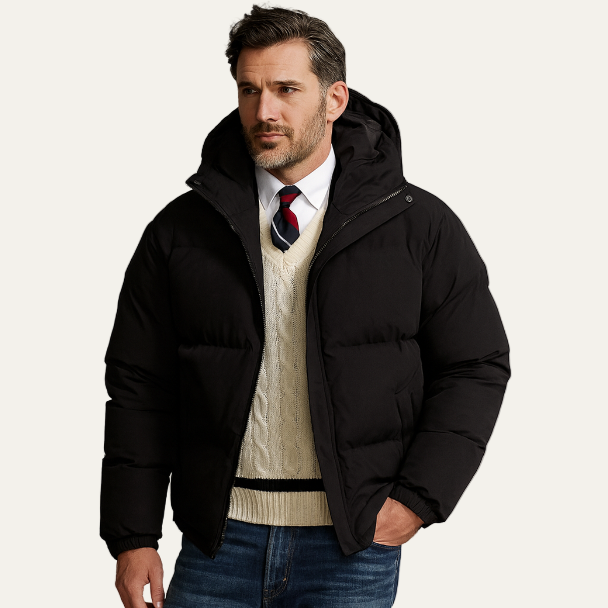 VogeLuxe | Men’s Sleek Puffer Jacket 1