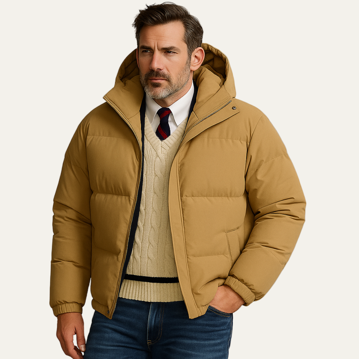 VogeLuxe | Men’s Sleek Puffer Jacket 5