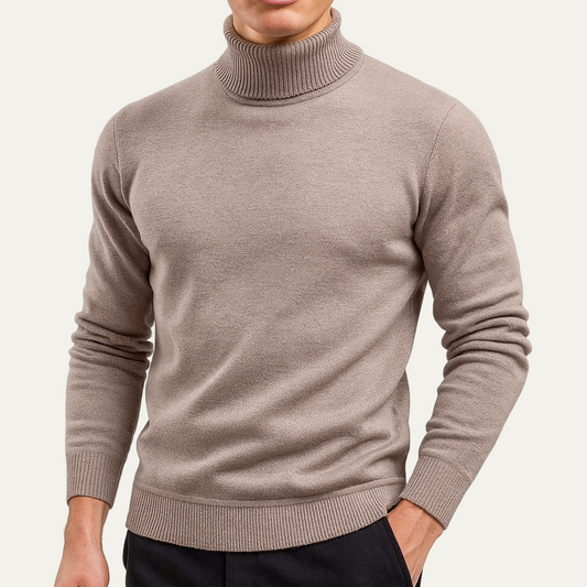 VogeLuxe | Men’s Sleek Roll-Neck Turtleneck Sweater 0