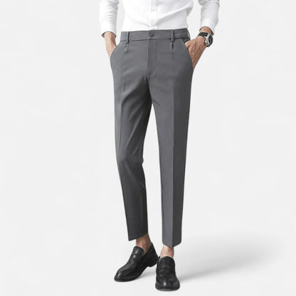 VogeLuxe | Men’s Slim-Fit Cropped Dress Trousers 0