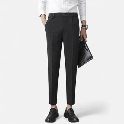 VogeLuxe | Men’s Slim-Fit Cropped Dress Trousers 1