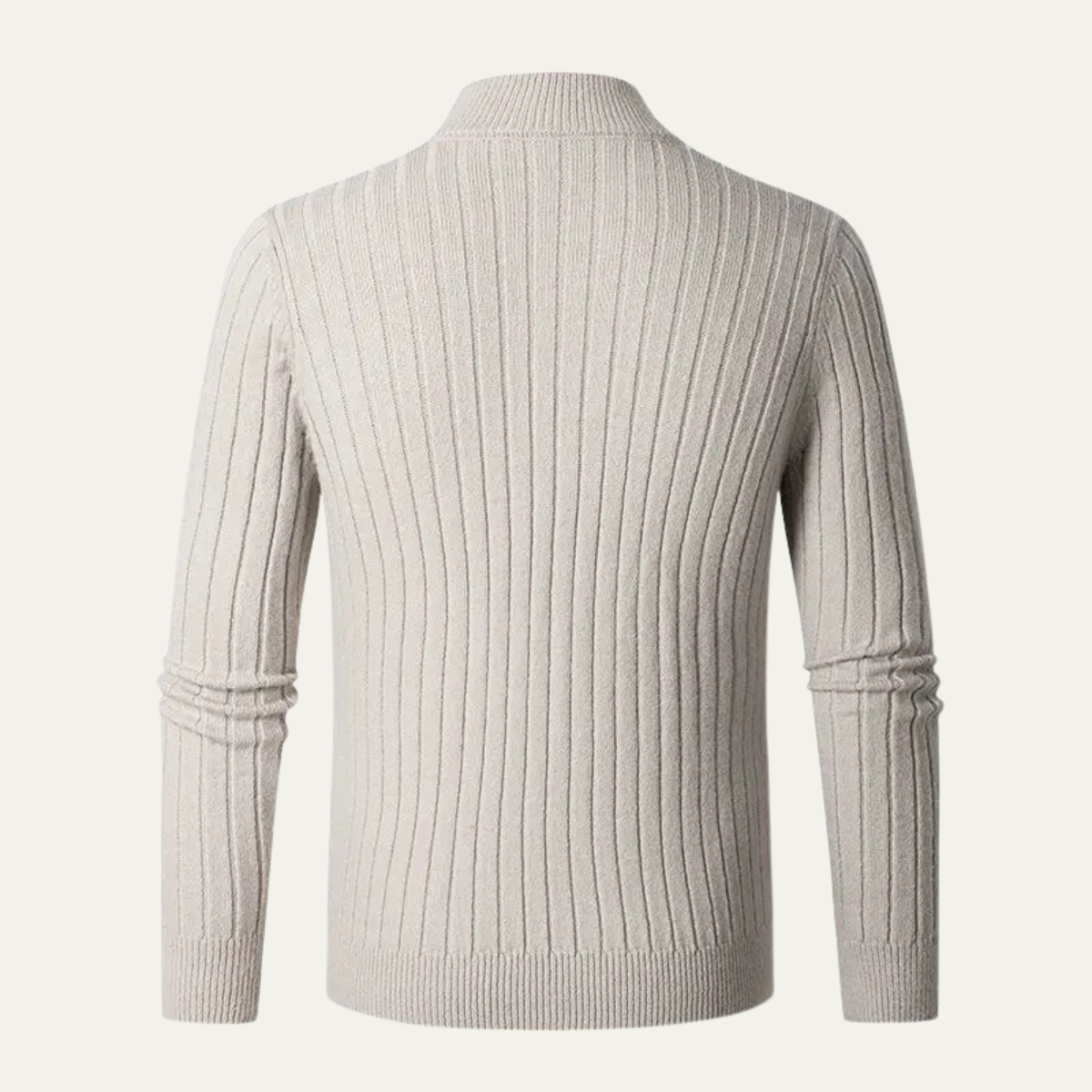 VogeLuxe | Men’s Slim-Fit Half-Zip Mock Neck Sweater 3
