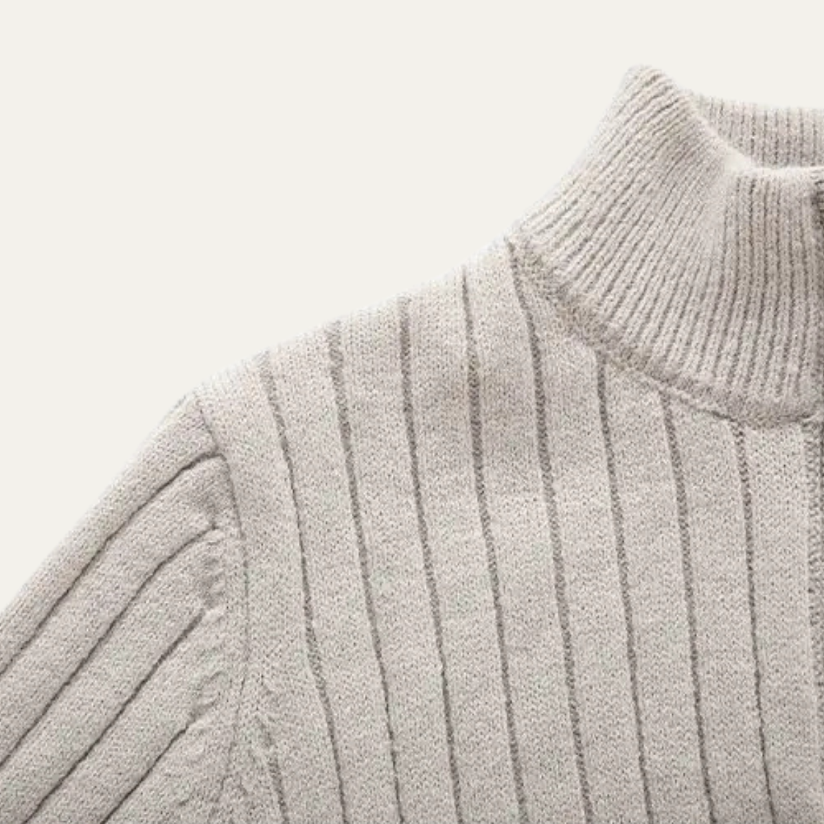 VogeLuxe | Men’s Slim-Fit Half-Zip Mock Neck Sweater 6