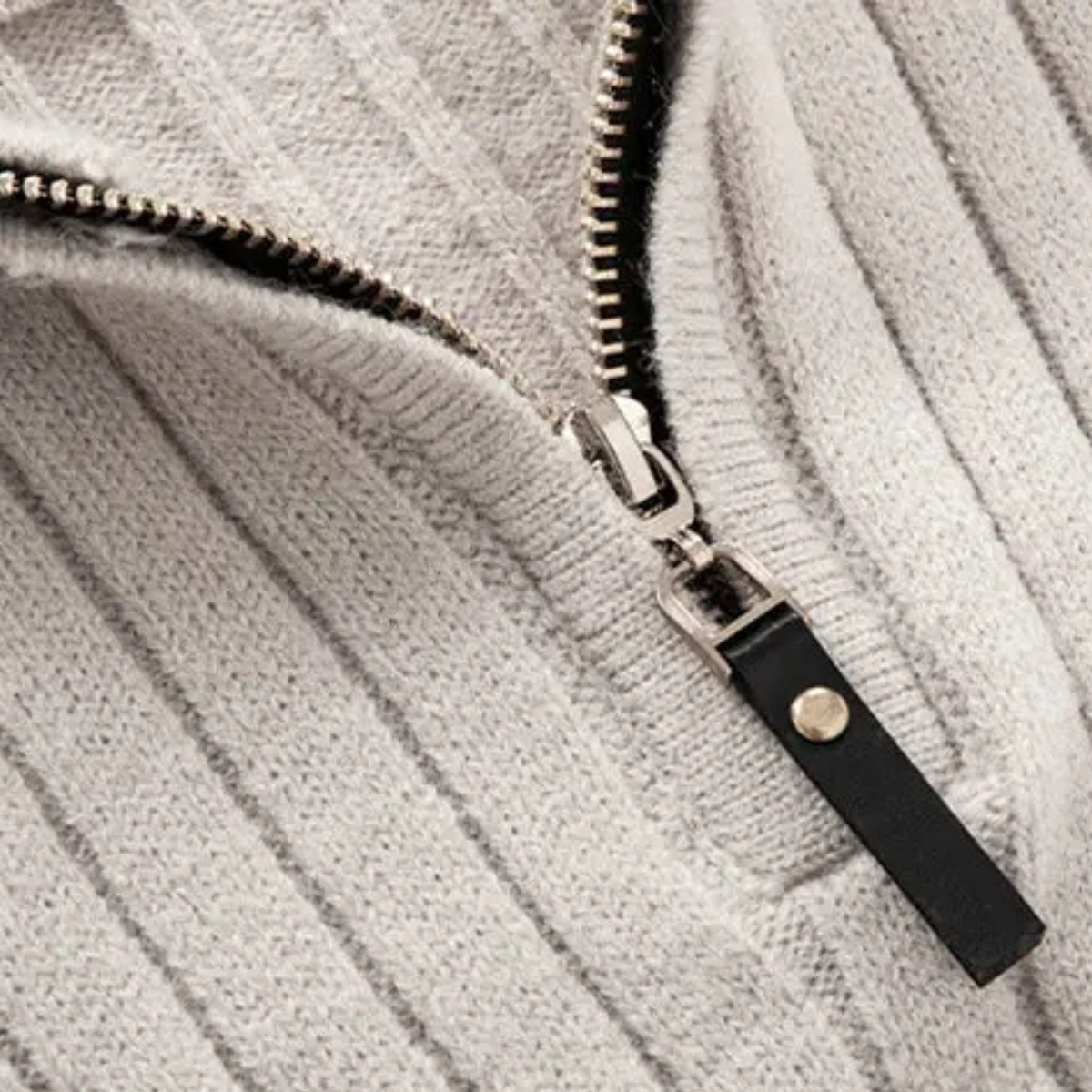 VogeLuxe | Men’s Slim-Fit Half-Zip Mock Neck Sweater 7