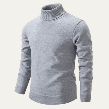 VogeLuxe | Men’s Slim-Fit Knit Turtleneck Sweater 3