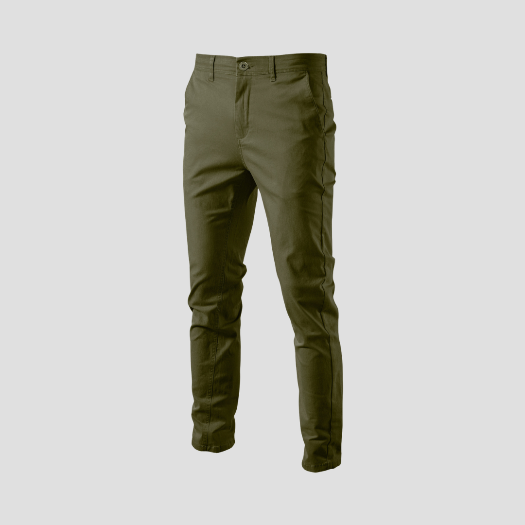 VogeLuxe | Men’s Slim-Fit Tailored Chino Pants 2