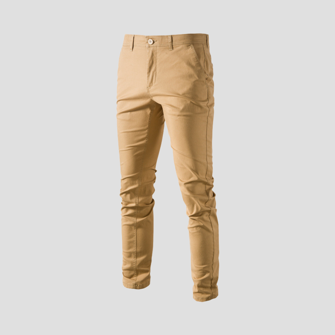 VogeLuxe | Men’s Slim-Fit Tailored Chino Pants 4