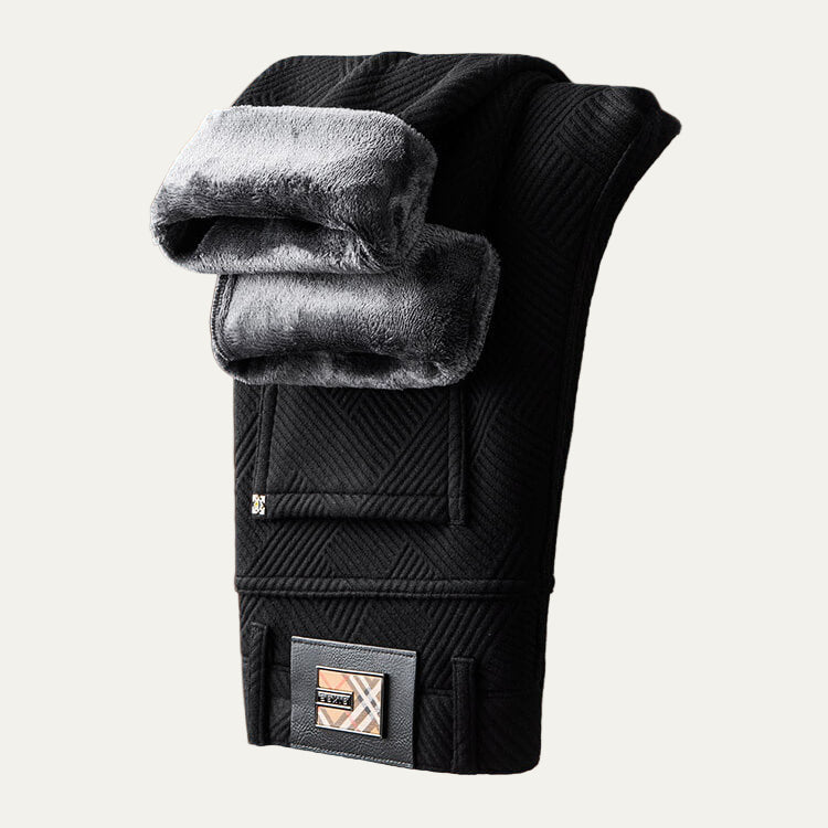 VogeLuxe | Men’s Slim-Straight Textured Trousers 5