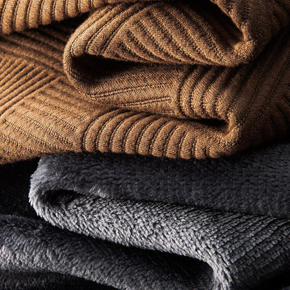 VogeLuxe | Men’s Slim-Straight Textured Trousers 7