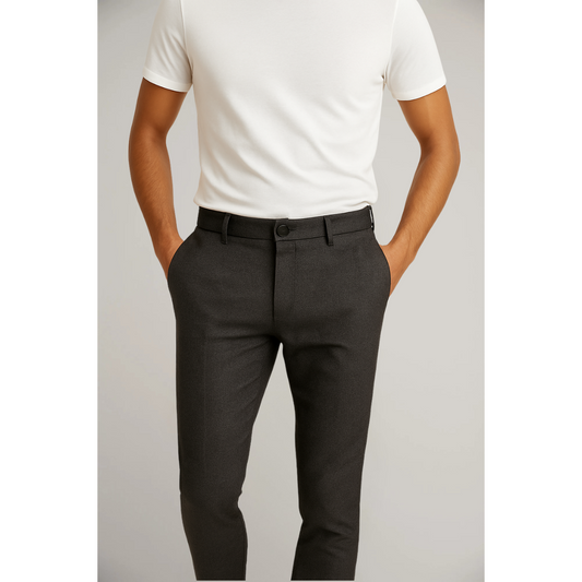 VogeLuxe | Men’s Slim Fit Flat-Front Dress Trousers 0