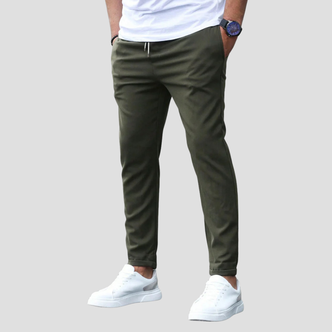 VogeLuxe | Men’s Slim Fit Joggers with Drawstring Waist 0
