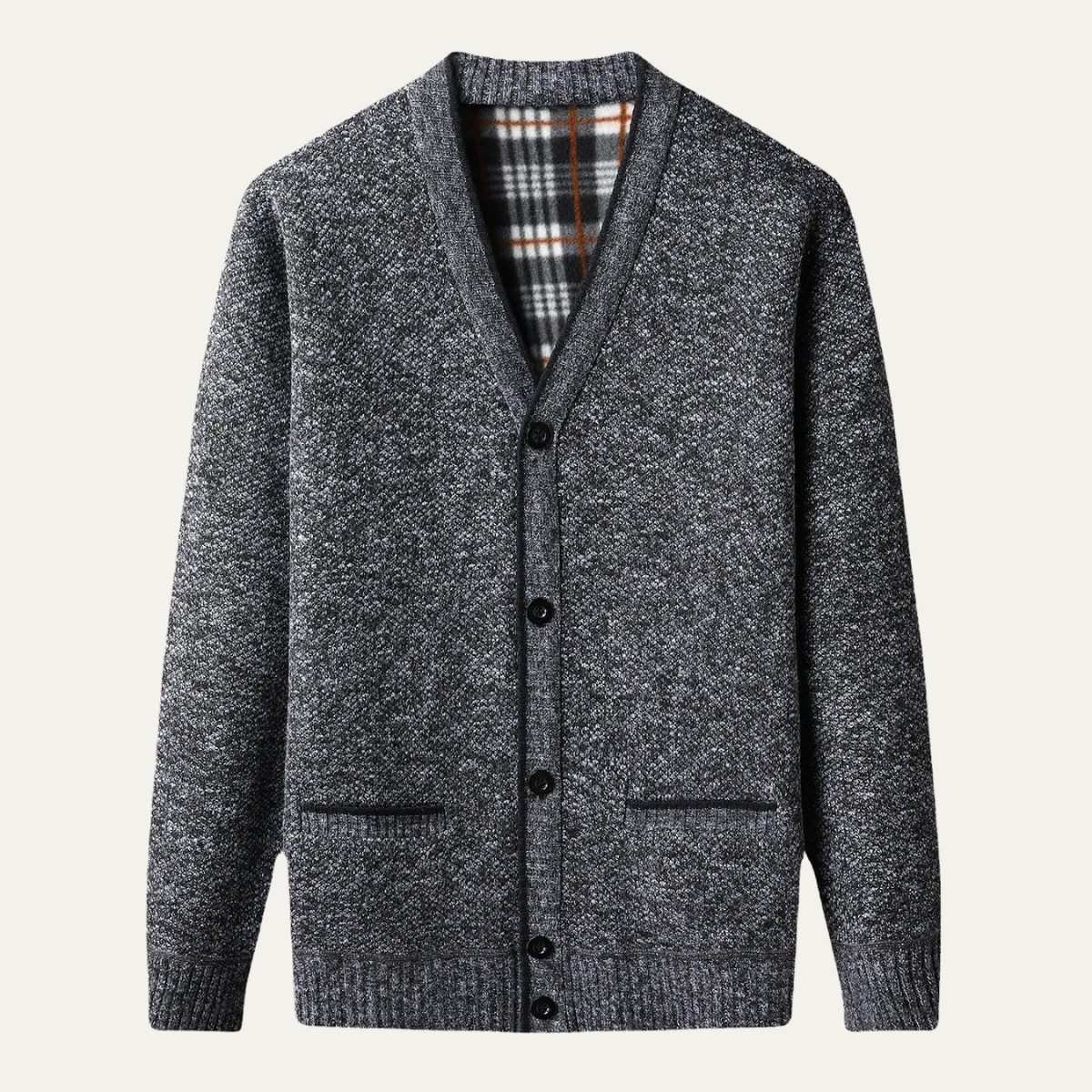 VogeLuxe | Men’s Slim Fit Knitted Cardigan 2