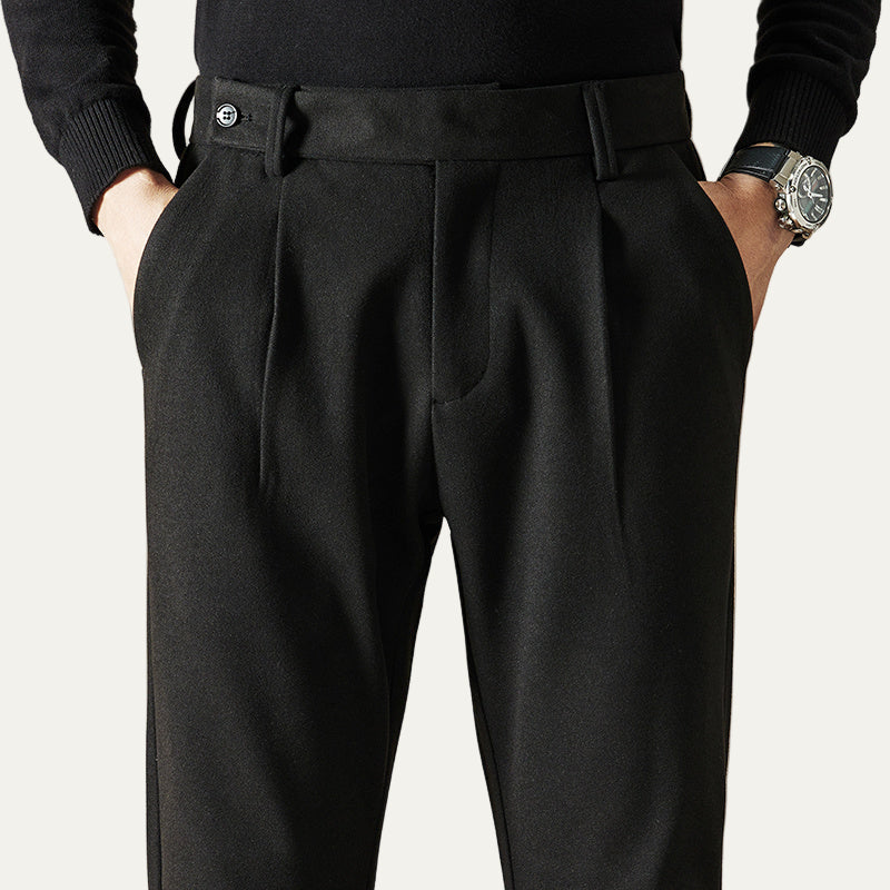 VogeLuxe | Men’s Slim Fit Wool Dress Trousers 4