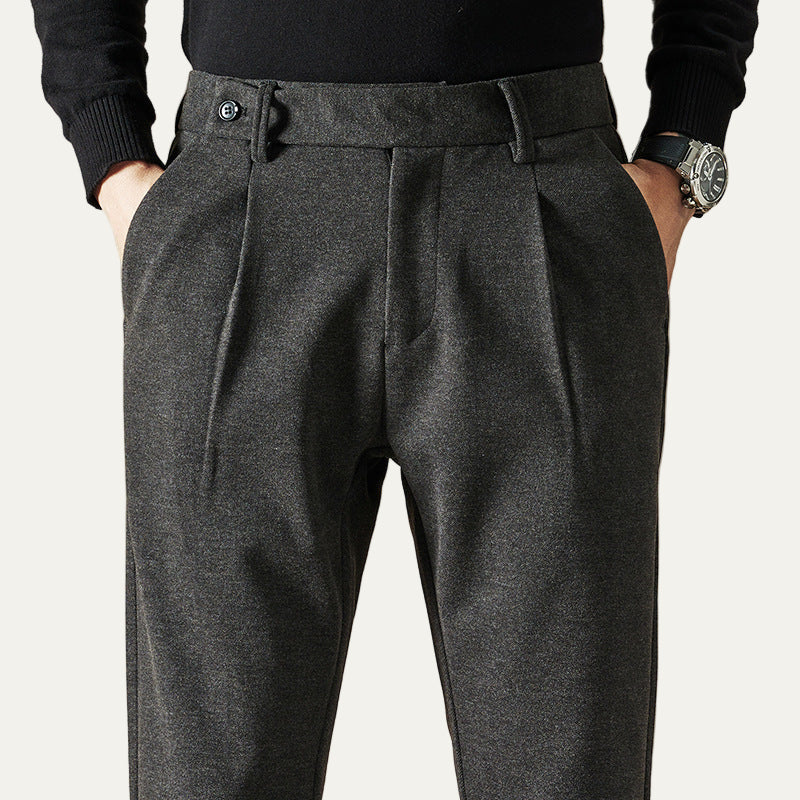 VogeLuxe | Men’s Slim Fit Wool Dress Trousers 5