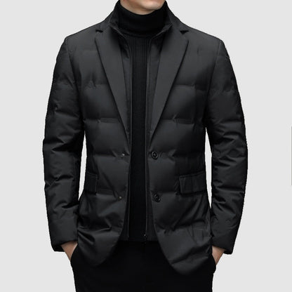 VogeLuxe | Men’s Slim Quilted-Lined Tailored Outerwear 0