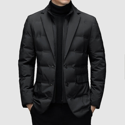 VogeLuxe | Men’s Slim Quilted-Lined Tailored Outerwear 0