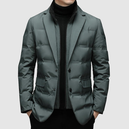 VogeLuxe | Men’s Slim Quilted-Lined Tailored Outerwear 1