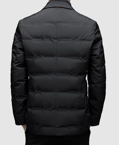 VogeLuxe | Men’s Slim Quilted-Lined Tailored Outerwear 3