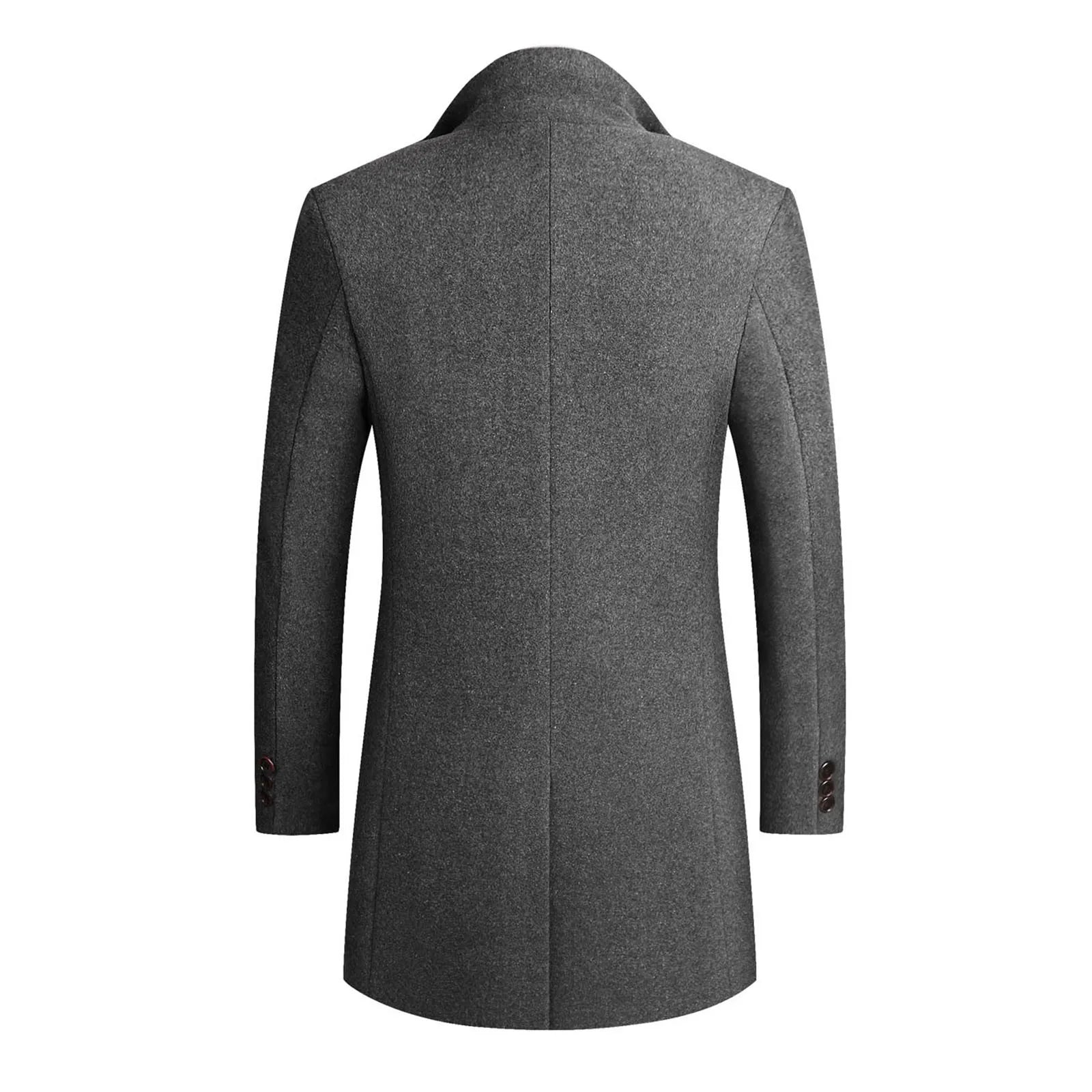 VogeLuxe | Men’s Slim Tailored Mid-Length Topcoat 2