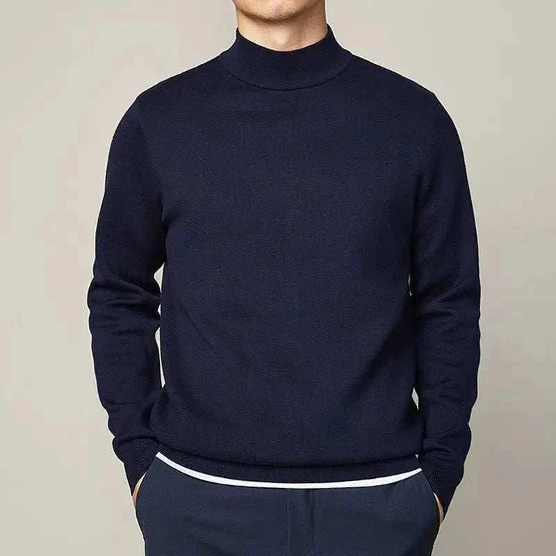 VogeLuxe | Men’s Slim Turtleneck Knit Sweater 4
