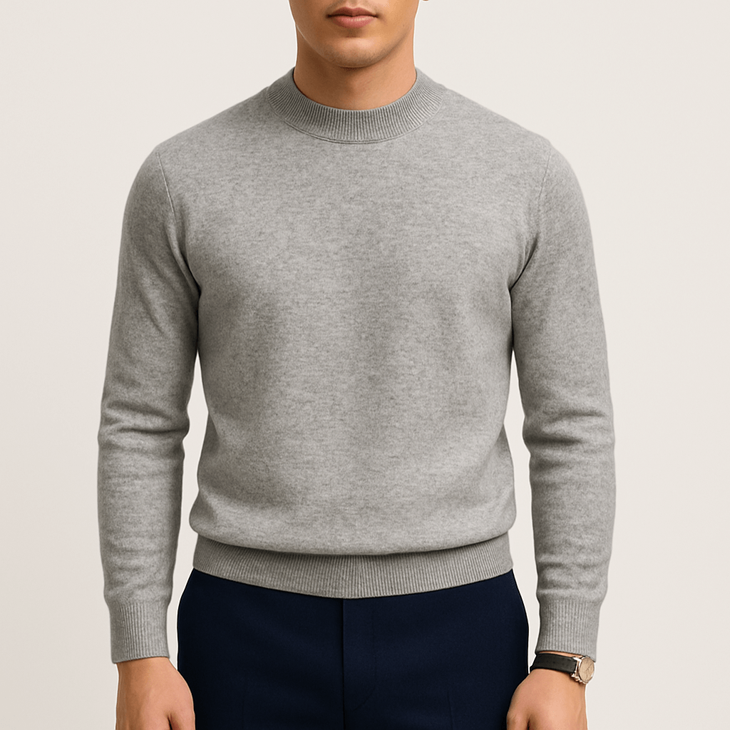 VogeLuxe | Men’s Smart Casual Mock Neck Sweater 0