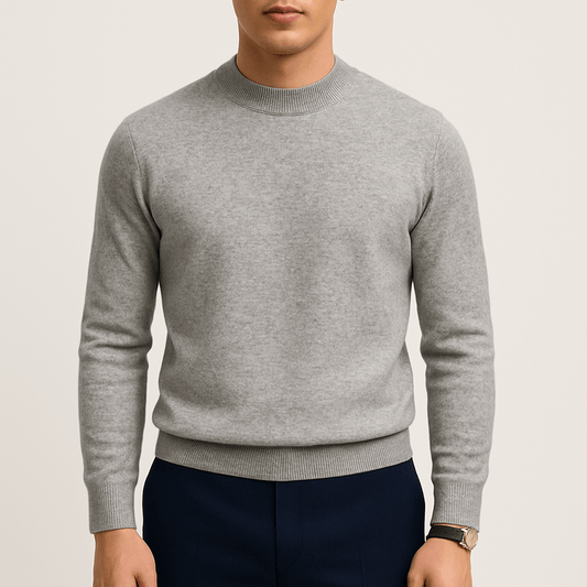 VogeLuxe | Men’s Smart Casual Mock Neck Sweater 0