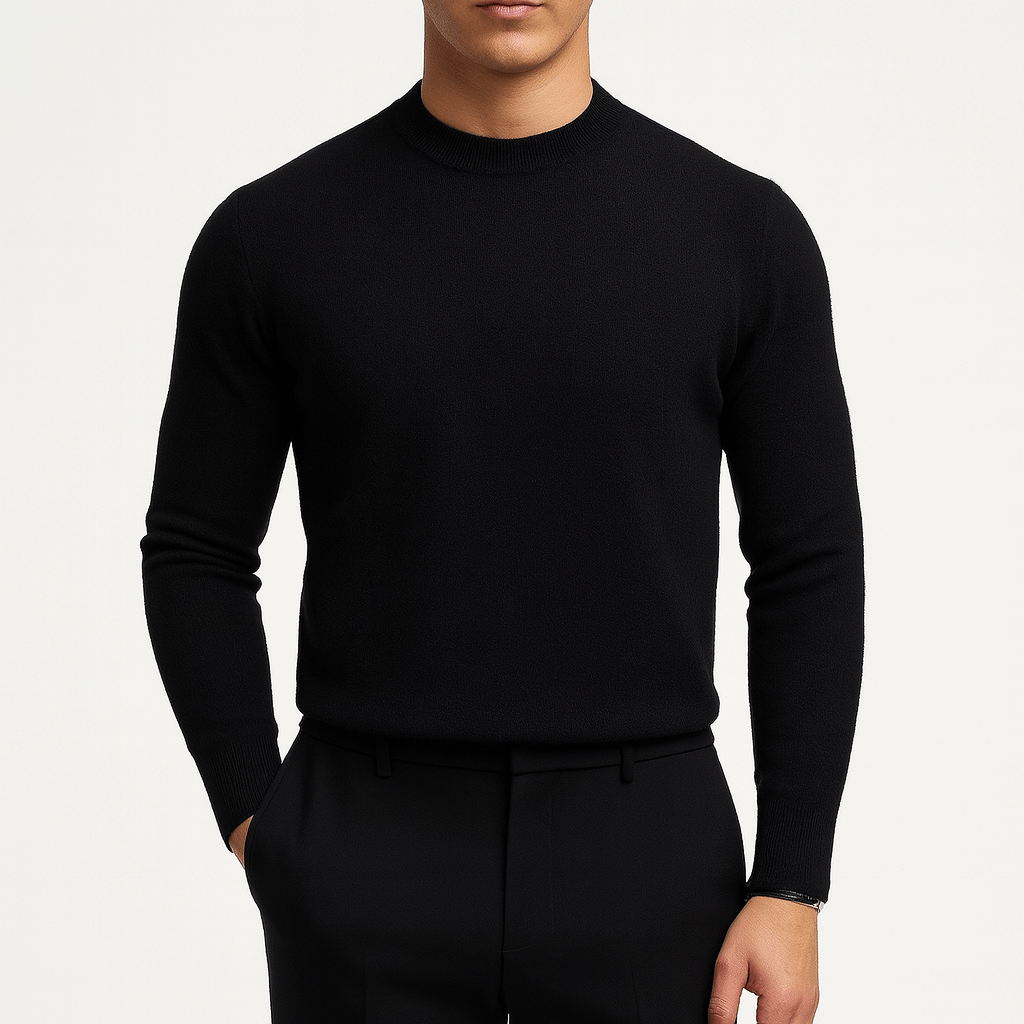 VogeLuxe | Men’s Smart Casual Mock Neck Sweater 1