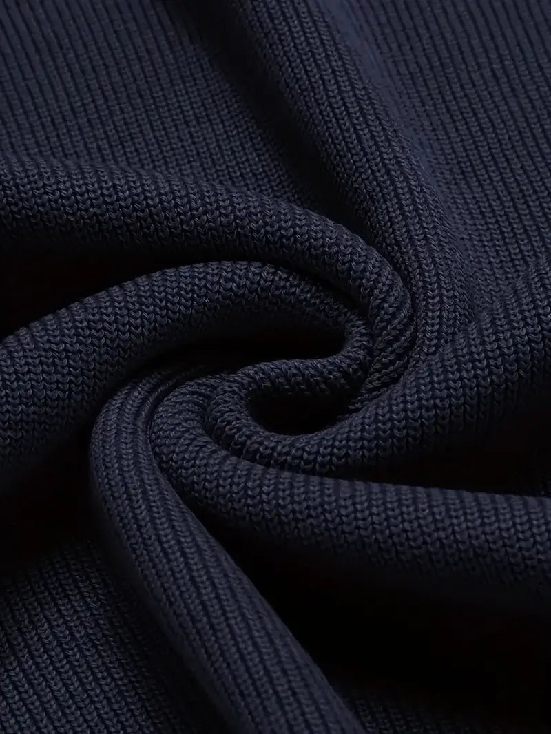 VogeLuxe | Men’s Smooth-Knit V-Neck Sweater 2