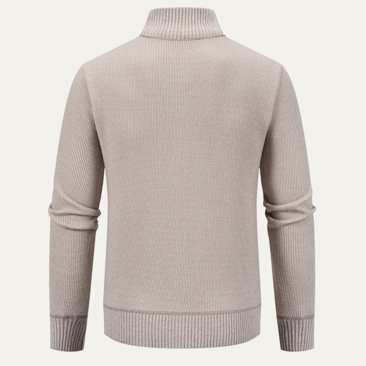 VogeLuxe | Men’s Smooth Knit Full-Zip Cardigan 5