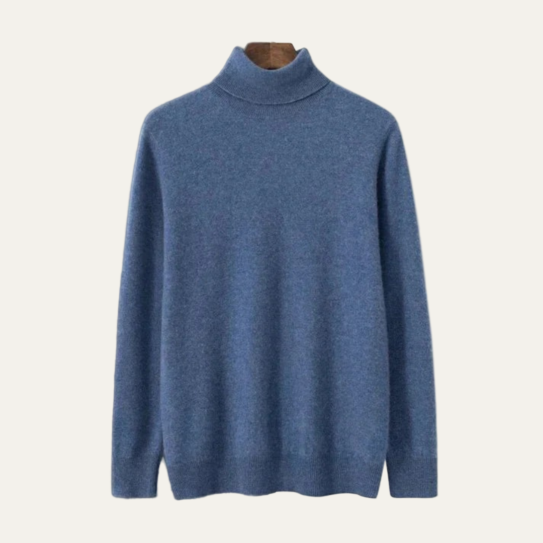 VogeLuxe | Men’s Smooth Knit Turtleneck Pullover 0