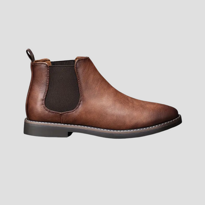 VogeLuxe | Men’s Smooth Leather Chelsea Ankle Boots 3