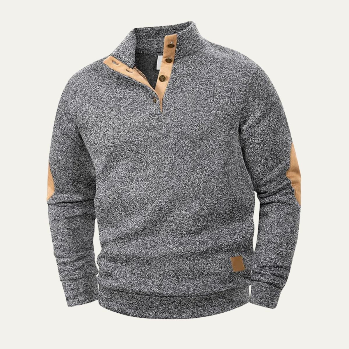 VogeLuxe | Men’s Snap-Collar Quarter Pullover 5