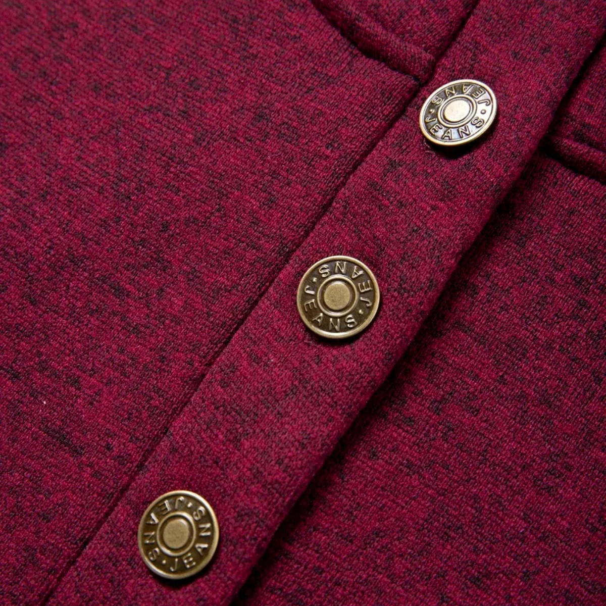 VogeLuxe | Men’s Snap Placket Mock Neck Sweatshirt 6